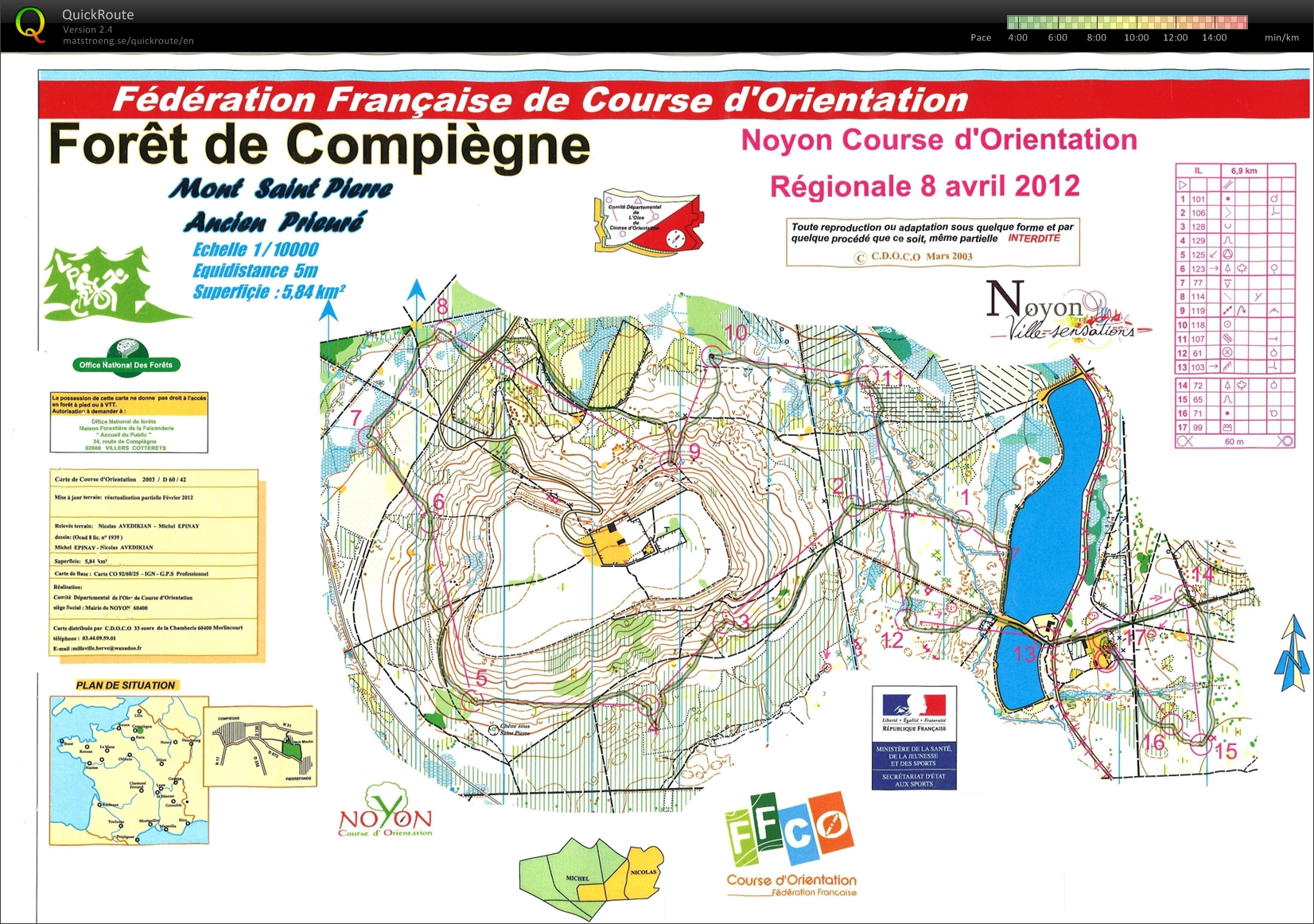 Regionale, longue distance inscrite au classement  (08-04-2012)