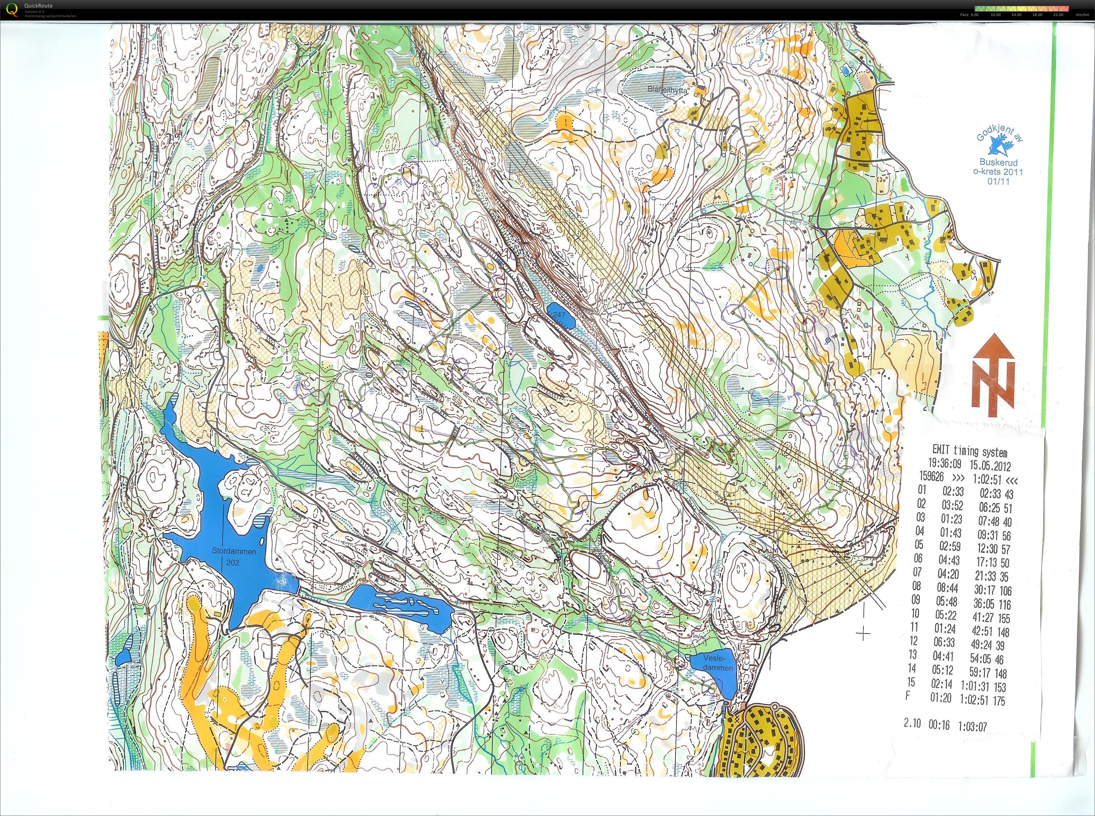 Trening på Røyken (15.05.2012)