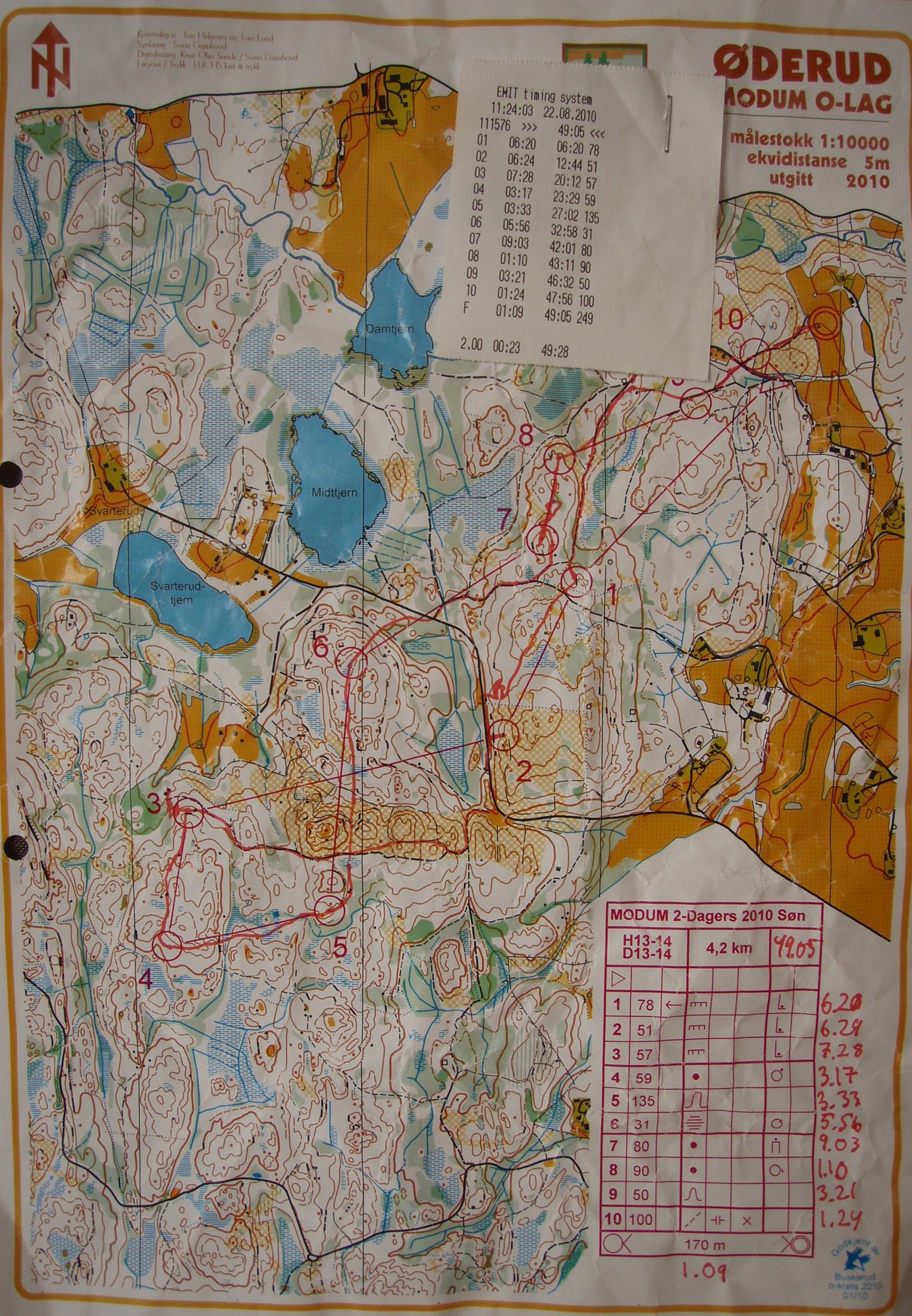 Modum 2-dagers, Myntcup (22-08-2010)