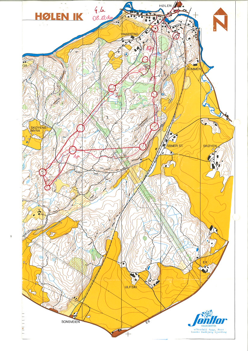 Treningsløp i Hølen (1987-08-12)