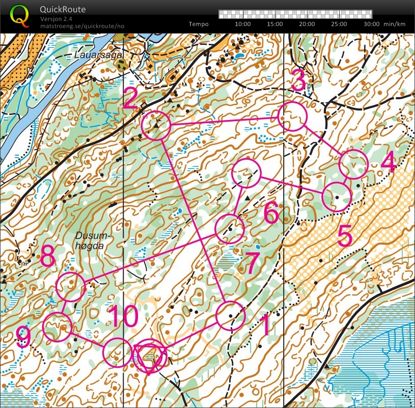 Kongsberg: Kompasstrening runde 2 (22-07-2012)