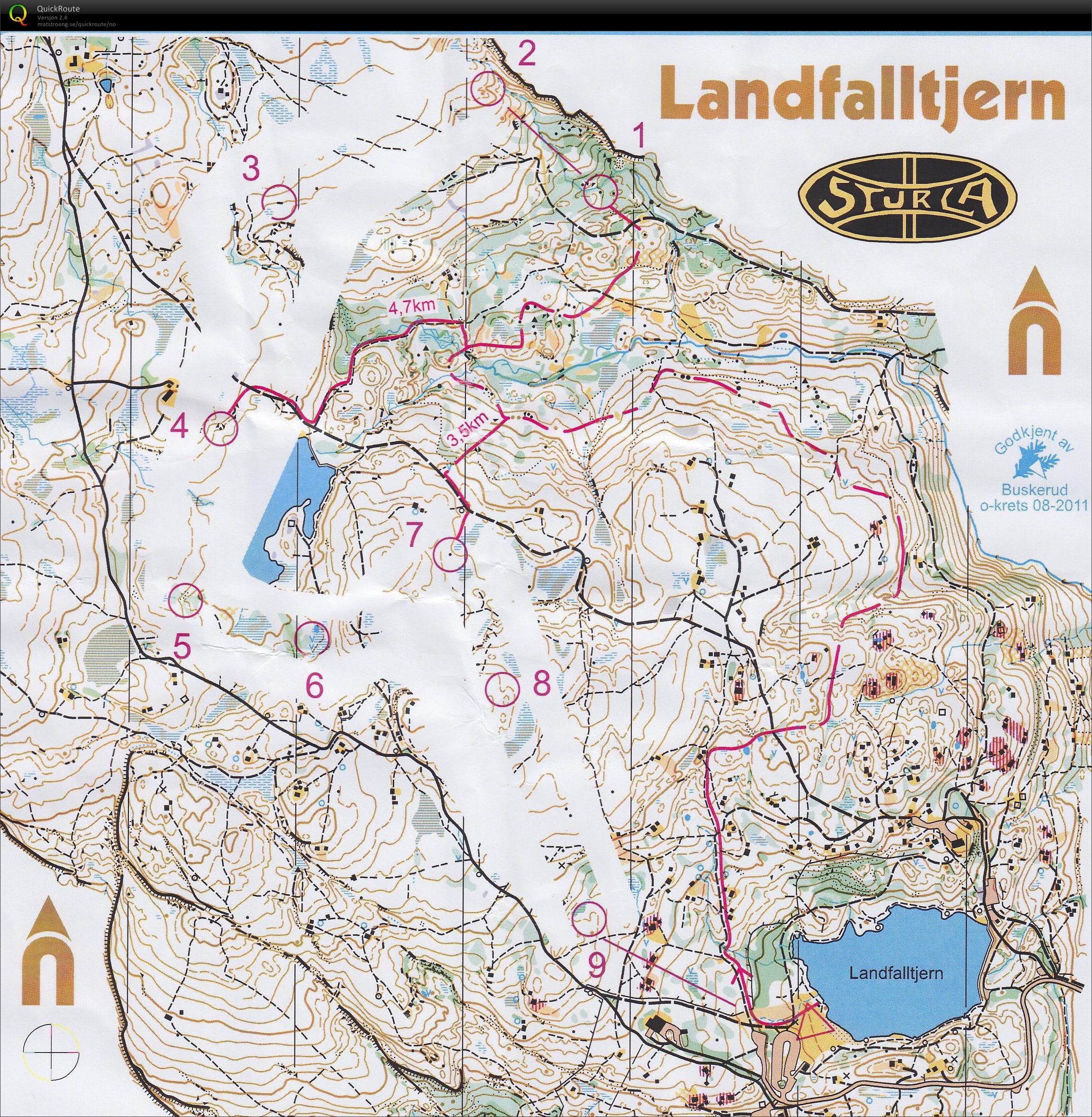 Momentøkt Landfalltjern (2012-08-23)