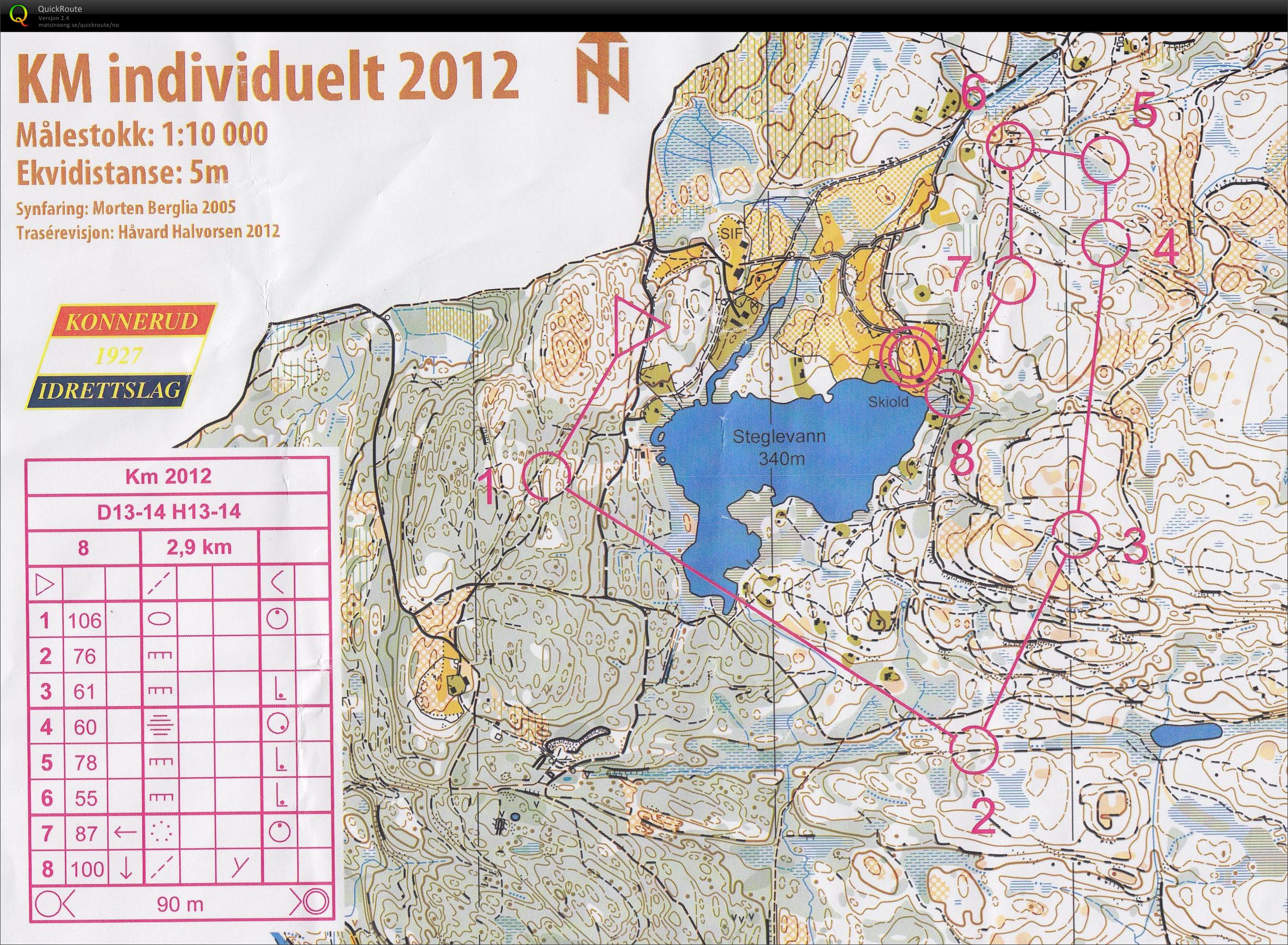 29 - KM Langdistanse Konnerud H13-14 #4 av 14 (25/08/2012)