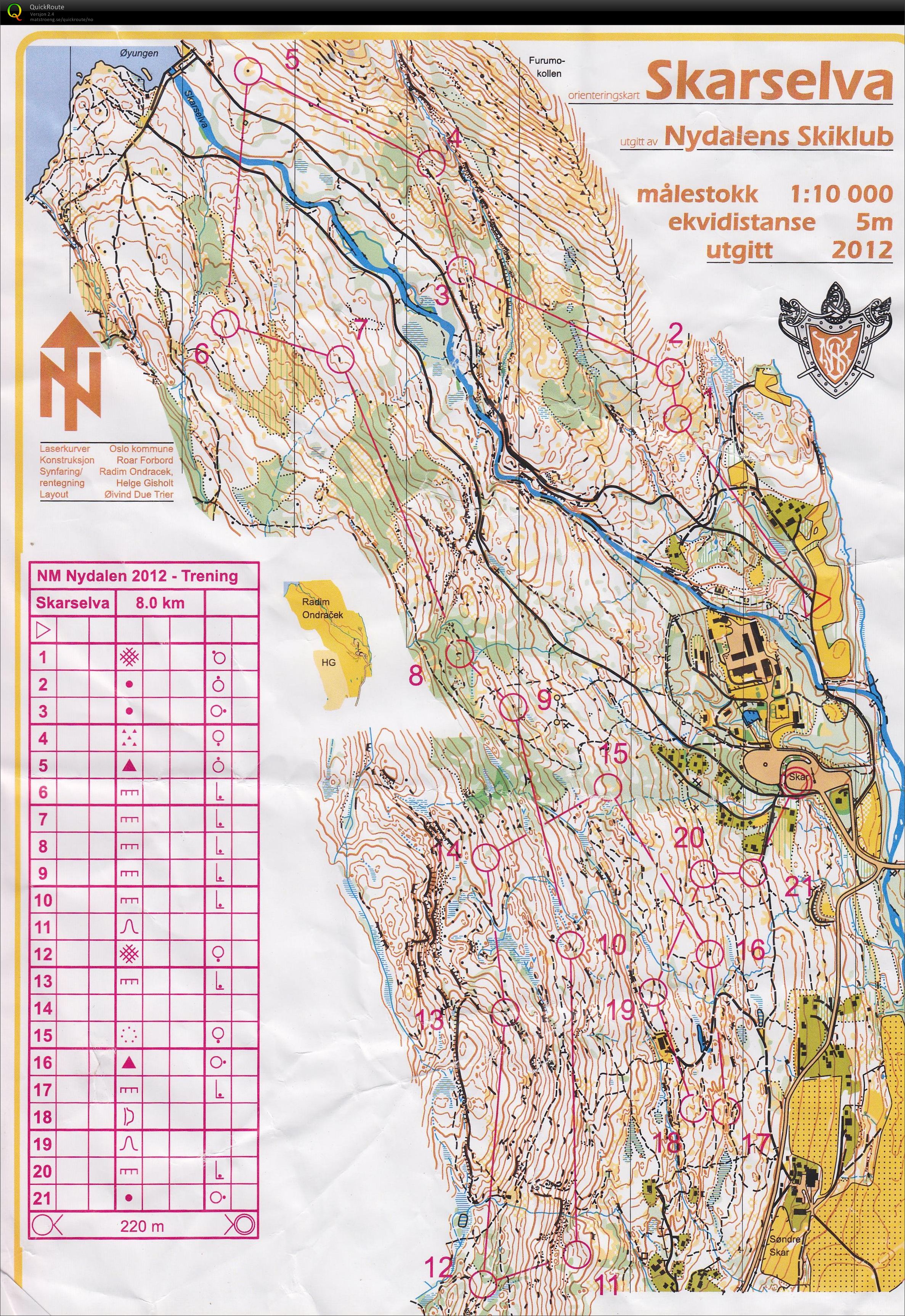 Maridalen/Skarselva NM-trening (2012-09-11)