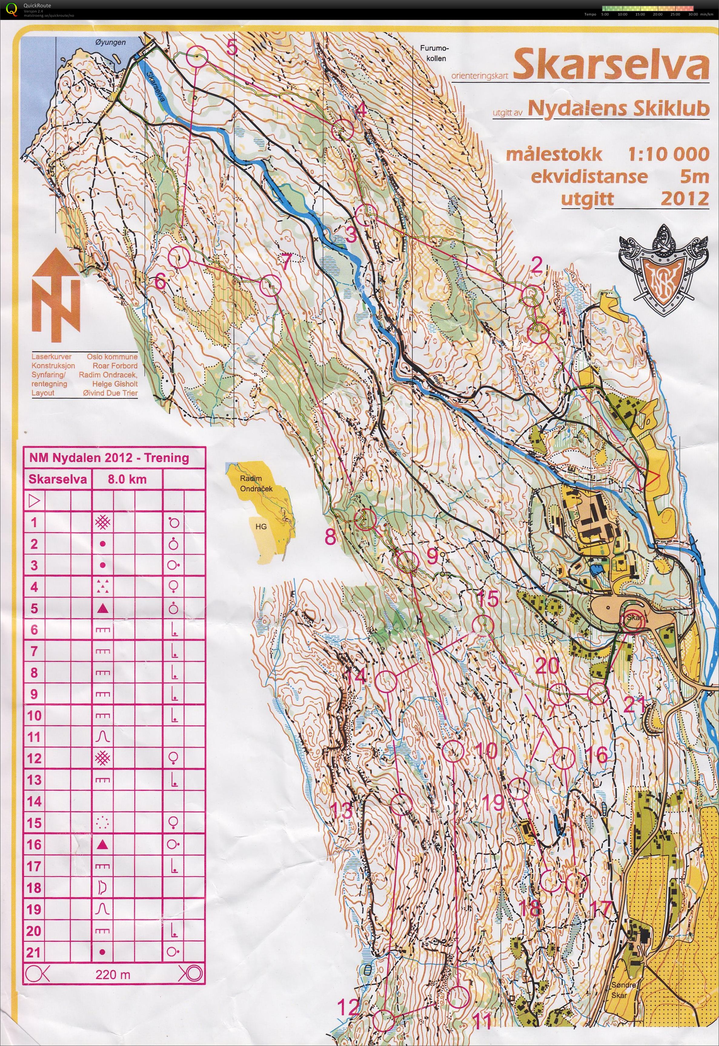 Maridalen/Skarselva NM-trening (2012-09-11)