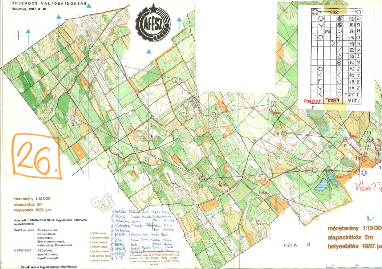 OVB - Országos Váltóbajnokság (18-10-1987)