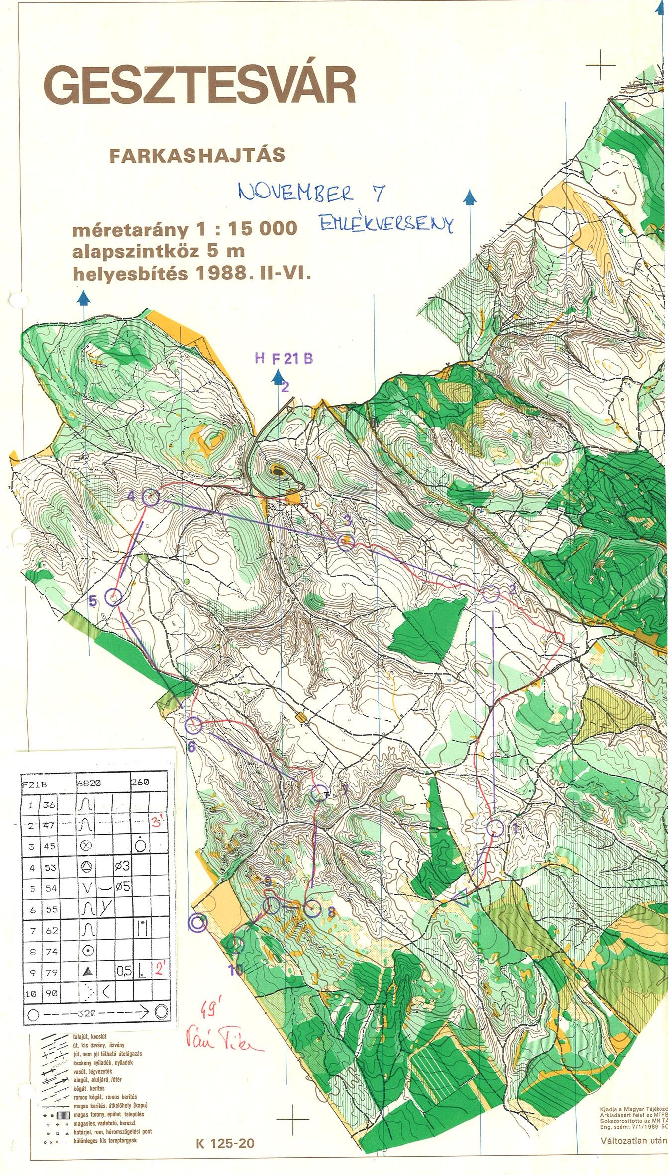 November 7. emlékverseny (05/11/1989)