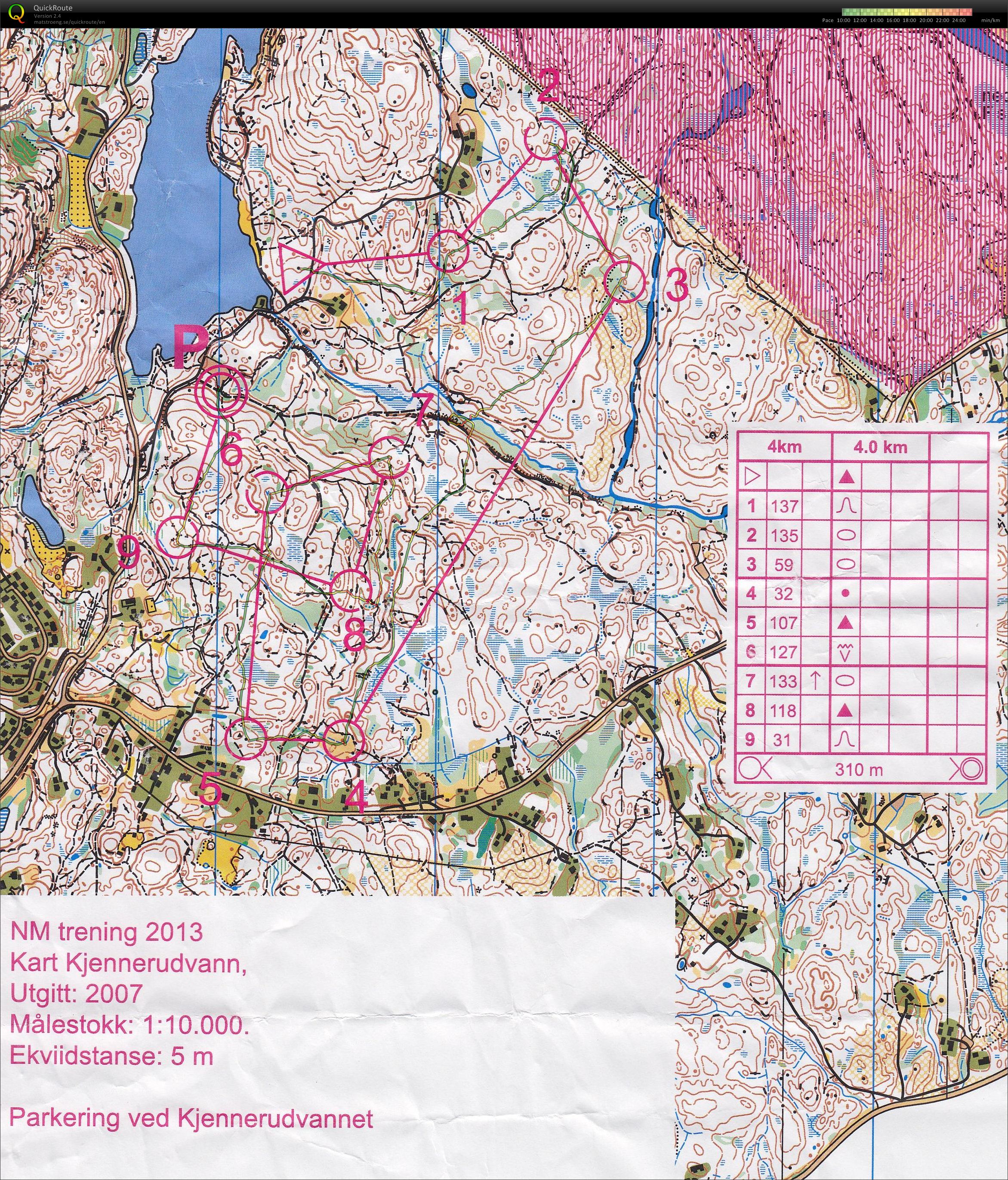 4 km trening før pinseløpene (2013-05-18)