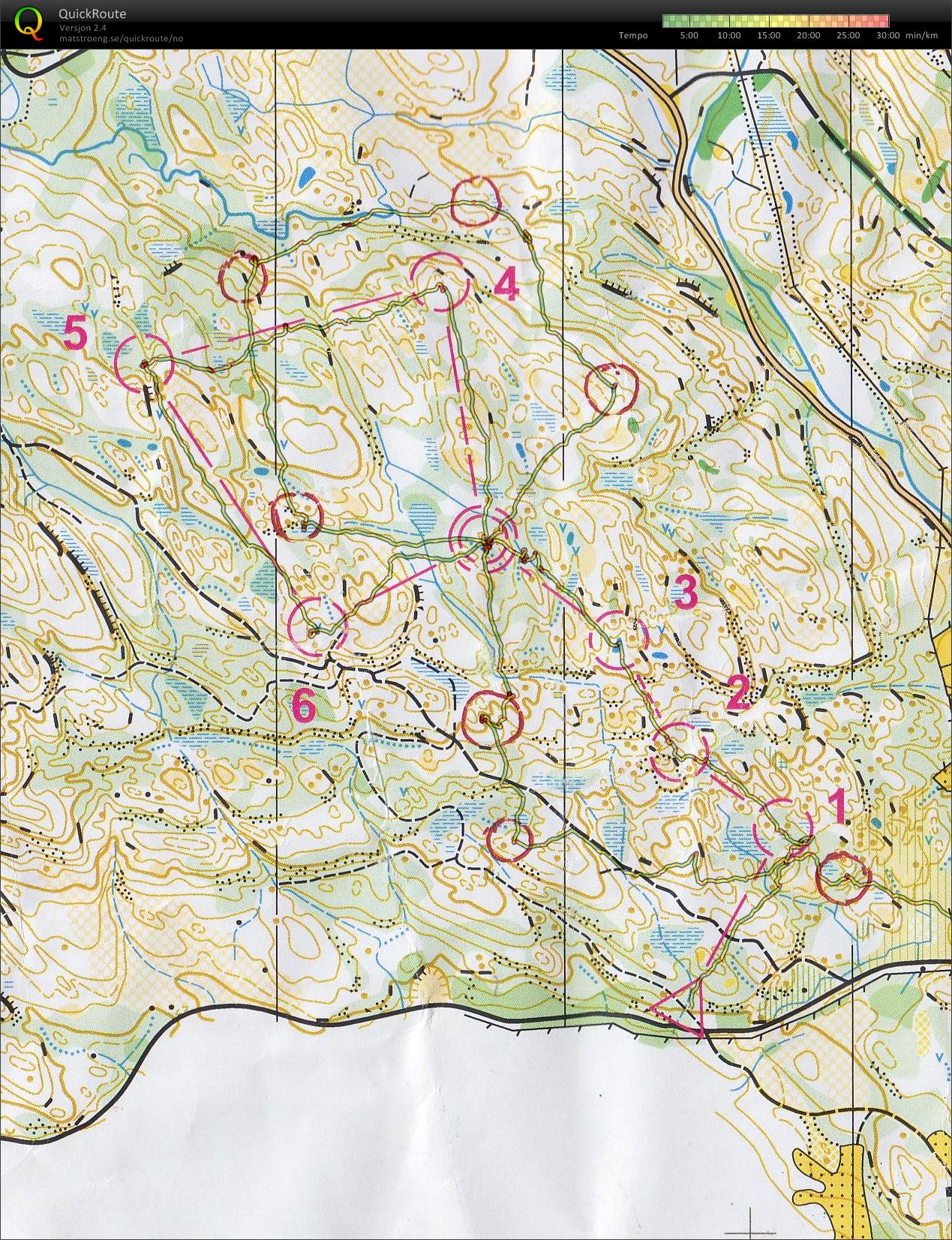 Trening Jordbærhaugen Lommedalen (2013-05-23)